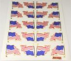 USA vlag metallic stickervel #4, Verzamelen, Stickers, Nieuw, Verzenden