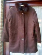 Mooie winterjas met pelskraag van d'Auvry Exclusive maat 48, Bruin, Maat 46/48 (XL) of groter, Ophalen of Verzenden, D'Auvry