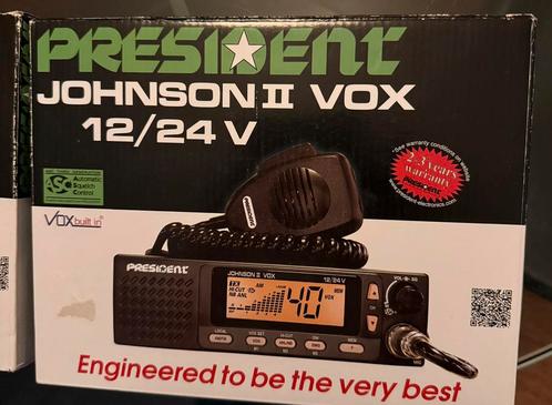 Twee maal NIEUW President Johnson 2 27mc 12/24V met VOX, Telecommunicatie, Zenders en Ontvangers, Nieuw, Zender en Ontvanger, Ophalen
