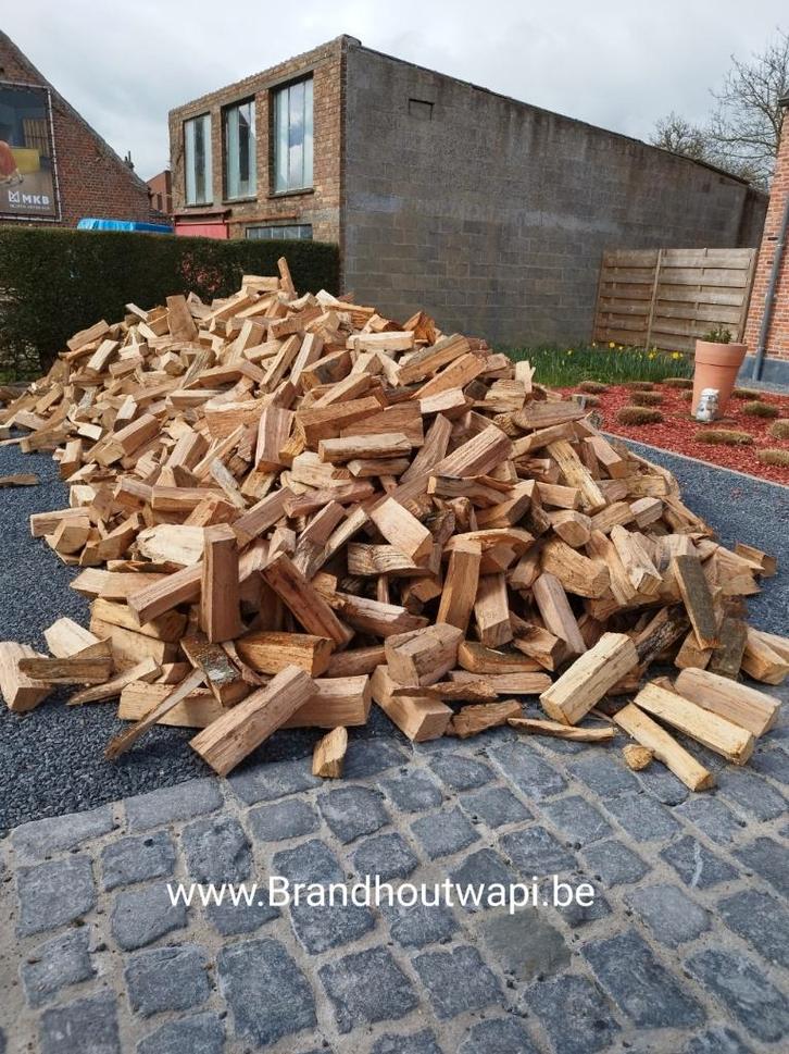 Brandhout Of Pellets Nodig ? Bel Wapi uit Handzame, Tuin en Terras, Brandhout, Blokken, Eikenhout, 6 m³ of meer, Ophalen