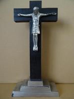 Antiek houten kruis kruisbeeld J.M.P.C. Belgium 35cm 1930, Antiek en Kunst, Ophalen of Verzenden