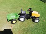 Tractor en zijn aanhangwagen voor kinderen, Ophalen, Gebruikt, Trapvoertuig