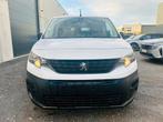 Peugeot Partner L2/3zit/2022/airco/cruise/sensoren/lez->2035, Auto's, Euro 6, Parkeersensor, Wit, Bedrijf