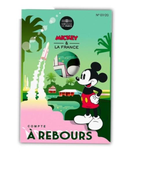 Pièce 10 euro en argent Mickey A rebours, Timbres & Monnaies, Monnaies | Europe | Monnaies euro, Série, 10 euros, France, Argent