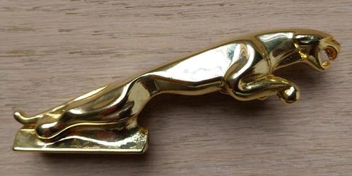 Jaguar beeldje verguld / Jaguar Leaper mascotte gold, Auto-onderdelen, Klein materiaal, Jaguar, Ophalen of Verzenden