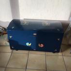 Vintage houten kist donkerblauw, Huis en Inrichting, Woonaccessoires | Kisten, Ophalen, Gebruikt, 50 tot 100 cm, 50 tot 75 cm