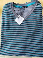 Pull homme rayé taille XL, Ophalen, Blauw, JBC, Maat 56/58 (XL)
