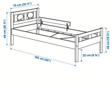 lit pour tout-petit ikea avec mouton, Enlèvement, Comme neuf