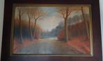 schilderij  "zicht op vijver in het park", Ophalen