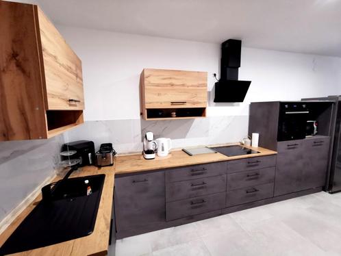 Moderne nieuwe keuken compleet, Huis en Inrichting, Keuken | Complete keukens, Nieuw, Dubbelwandige keuken, Grijs, Hout, Ophalen