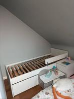 Bed 90x200, Huis en Inrichting, Slaapkamer | Bedden, Ophalen, 90 cm, Eenpersoons, Wit
