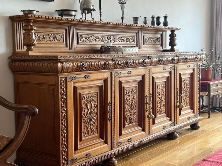 Renaissance revival buffetkast, Huis en Inrichting, Kasten | Buffetkasten, Gebruikt, 100 tot 150 cm, 200 cm of meer, 50 tot 75 cm