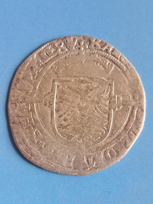 1521 - 1556 Anvers 1/2 réal en argent Charles Quint, Timbres & Monnaies, Monnaies | Pays-Bas, Monnaie en vrac, Autres valeurs