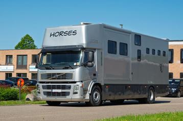 VOLVO Paardenvrachtwagen 4 paarden / Motorhome 5+1 beschikbaar voor biedingen