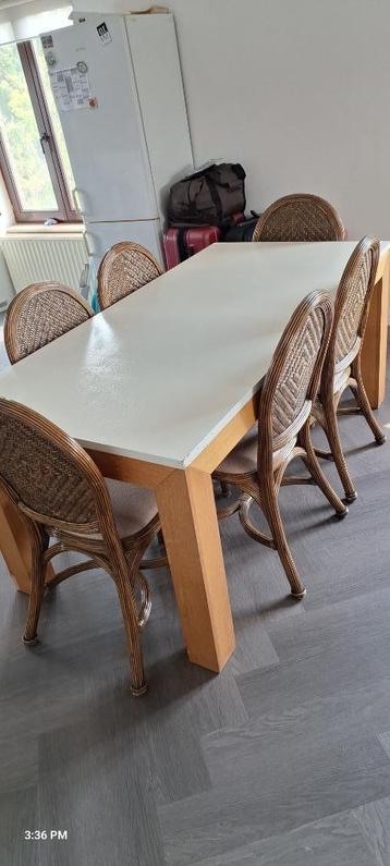 eettafel, Huis en Inrichting, Ophalen, Gebruikt, 50 tot 100 cm, Vijf personen of meer