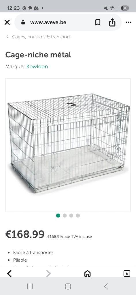 Cage en métal, Dieren en Toebehoren, Transportboxen, Zo goed als nieuw, Ophalen
