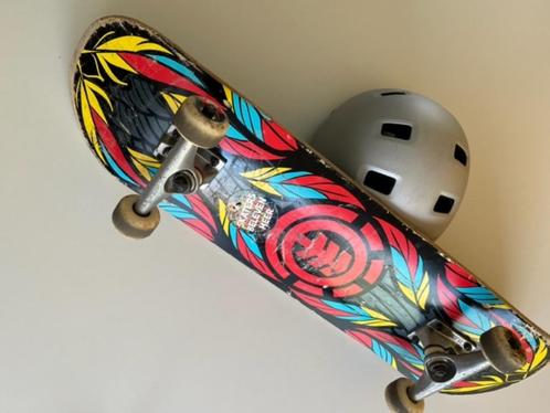 Skateboard Element (80 cm), met helm en beschermingen, Sports & Fitness, Skateboard, Utilisé, Skateboard, Enlèvement