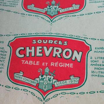 étiquettes CHEVRON beschikbaar voor biedingen