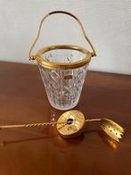 Val Saint Lambert ijsemmer met ijslepel verguld, Ophalen of Verzenden