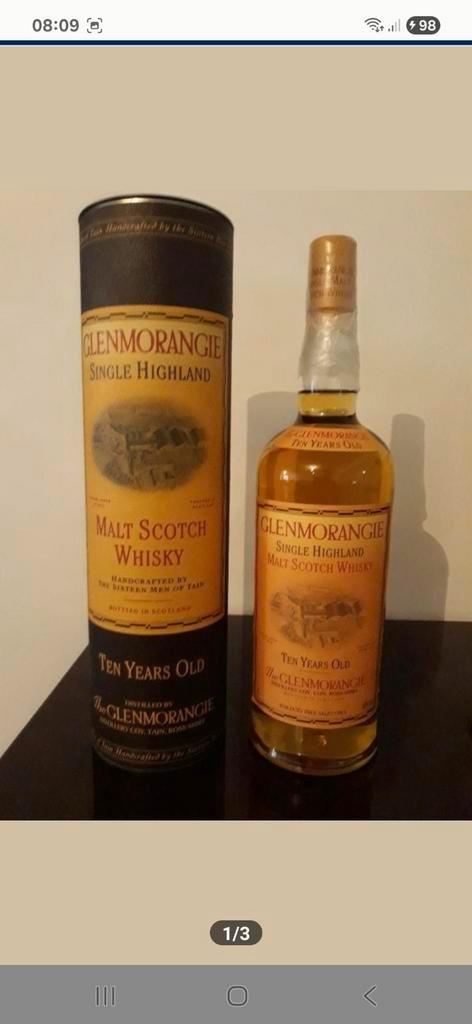 Glenmorangie 10 year old whisky, Verzamelen, Wijnen, Ophalen of Verzenden