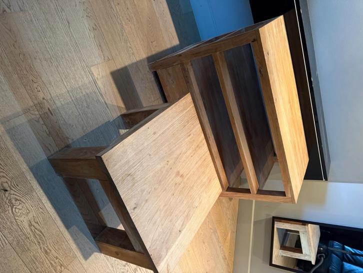 Teak salontafel en tv-meubel, Huis en Inrichting, Kasten |Televisiemeubels, Gebruikt, 100 tot 150 cm, 100 tot 150 cm, 25 tot 50 cm
