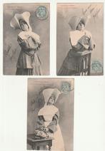 Lot 3 kaartjes illustrator BERGERET Les Bonnes Soeurs zuster, Verzenden, Gelopen, Overige thema's