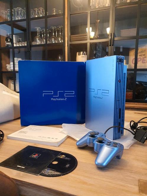 Ps2 limited fat aqau bleu pal RARE, Games en Spelcomputers, Games | Sony PlayStation 2, Zo goed als nieuw, Ophalen