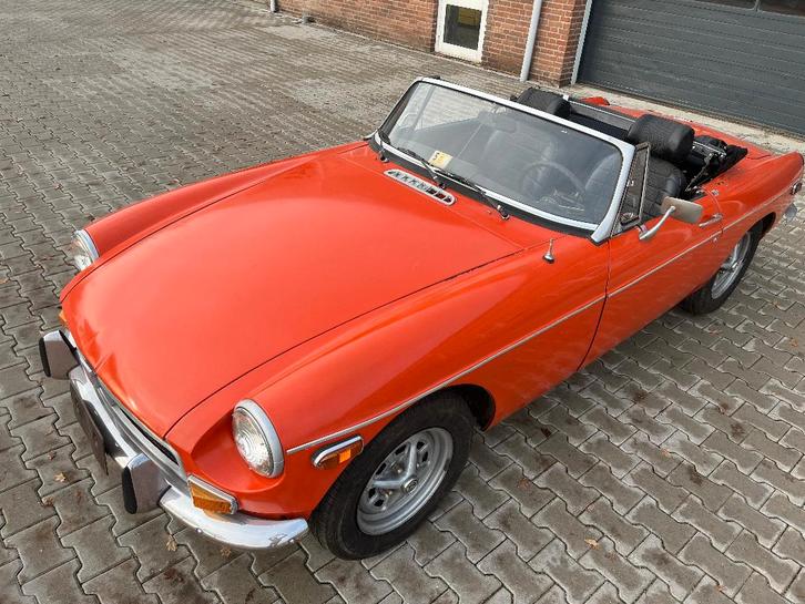 1973 MGB roadster met overdrive | project uit de USA, Auto's, Oldtimers, Bedrijf, Te koop, MG, Benzine, Cabriolet, 2 deurs, Handgeschakeld