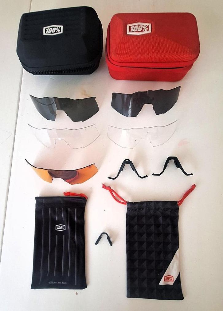 100 Percent Speedcraft zonnebrillenzen en - onderdelen, Kleding | Heren, Sportkleding, Zo goed als nieuw, Algemeen, Ophalen of Verzenden