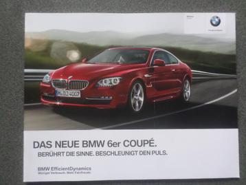 Brochure de la BMW 6 Coupé 2011, Enlèvement ou Envoi, BMW