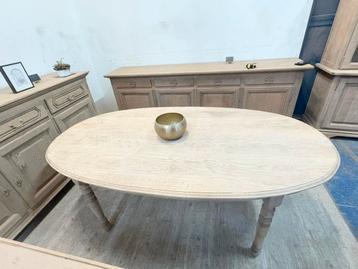 ️ Table de salle à manger ovale en chêne beschikbaar voor biedingen
