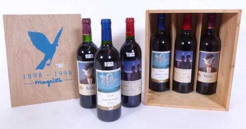 RENÉ MAGRITTE coffret collection vins ÉDITION LIMITÉ, Verzamelen, Wijnen, Zo goed als nieuw, Rode wijn, Frankrijk, Ophalen