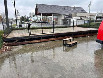 Houten podium te koop!, Enlèvement, Comme neuf