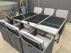 Tuinset Wicker 6pers, Ophalen, Gebruikt, 6 zitplaatsen, Wicker