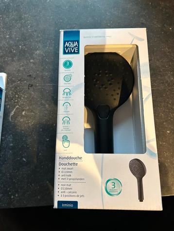 Handdouche en doucheslang nieuw - mat zwart beschikbaar voor biedingen