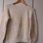 Bouton d'or handgebreid angora, kid mohair lurex Nieuwstaat, Enlèvement ou Envoi, Neuf, Blanc