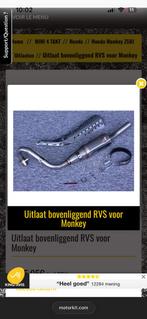 Rvs uitlaat te koop, Motoren, Ophalen, Gebruikt