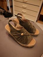 sandalen met sleehak, Kleding | Dames, Schoenen, Ophalen, Nieuw, Sandalen of Muiltjes, Groen