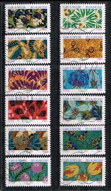 Postzegels uit Frankrijk - K 4625 - bloemen en vlinders beschikbaar voor biedingen
