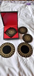 Coffret avec sous bouteilles et sous verres fond en liège, Ophalen of Verzenden, Zo goed als nieuw