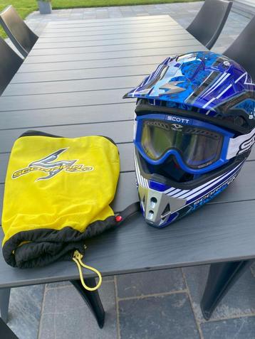 Casque motocross Scott taille M + lunettes Scott beschikbaar voor biedingen
