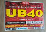 Concert poster UB40 forest-vorst national, Ophalen of Verzenden, Zo goed als nieuw