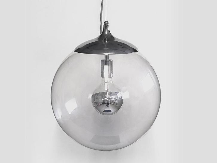 hanglamp Lucide "Manta", Huis en Inrichting, Lampen | Hanglampen, Gebruikt, Glas, Metaal, Ophalen