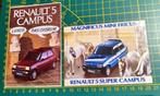 Lot 2x stickers Renault 5 (Super) Campus 80's, Verzamelen, Stickers, Ophalen of Verzenden