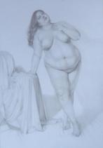 EMMA HUTCHINSON / NAAKTE VROUW / ORIGINEEL / 10x479cm KADER, Enlèvement