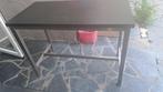 Hoge houten stalen tafel, Ophalen of Verzenden, Zo goed als nieuw