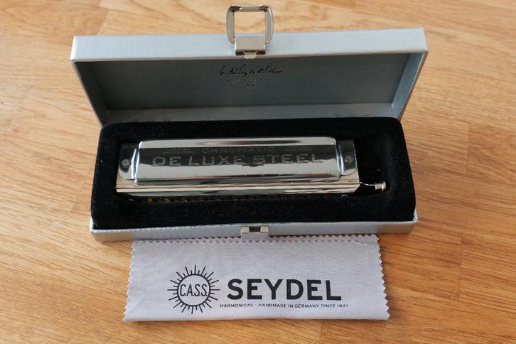 Seydel Chromatic de Luxe Steel C, Muziek en Instrumenten, Blaasinstrumenten | Mondharmonica's, Zo goed als nieuw, Chromatisch