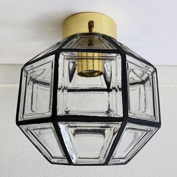 Vintage wandlamp Glashütte Limburg plafondlamp Art Deco beschikbaar voor biedingen