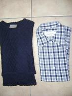 zwangerschaps bloes en trui Cache Cache, Cache cache, Blauw, Blouse of Tuniek, Maat 42/44 (L)
