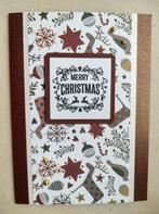 Zelfgemaakte kerstkaart met omslag, Enlèvement ou Envoi, Neuf, Noël